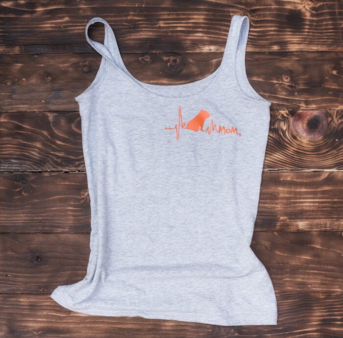 Orange PU htv iron on transfer