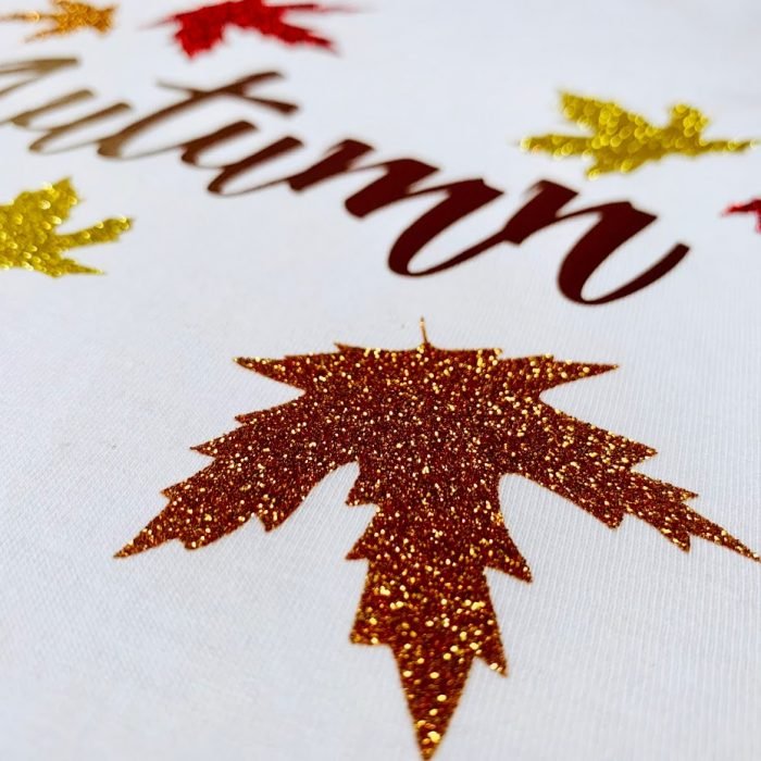 Orange Gold glitter HTV