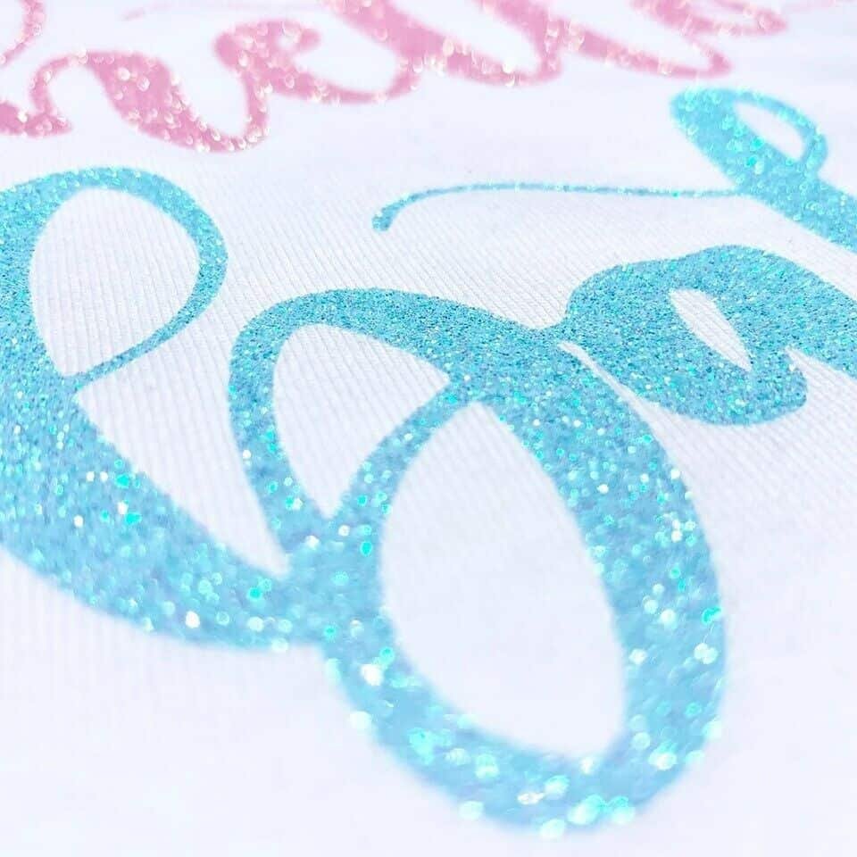 baby blue letter heat transfer vinyl