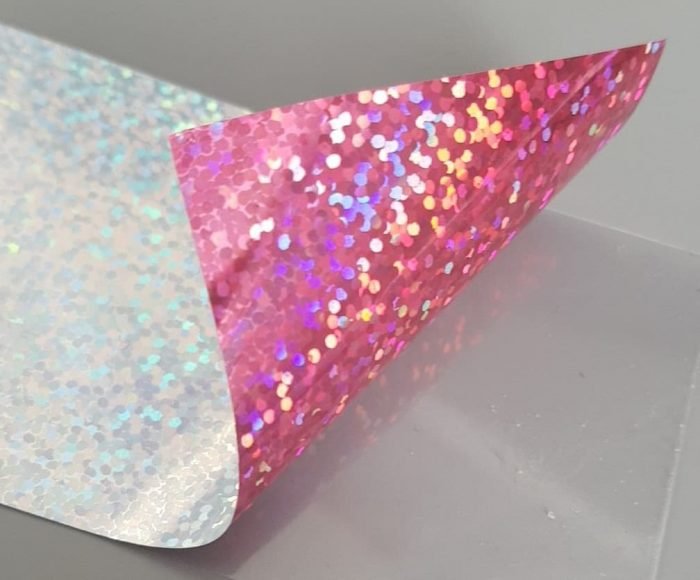 pink sparkle small Hologram HTV