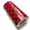 Buffalo plaid vinyl red self adhesive vinyl SAV