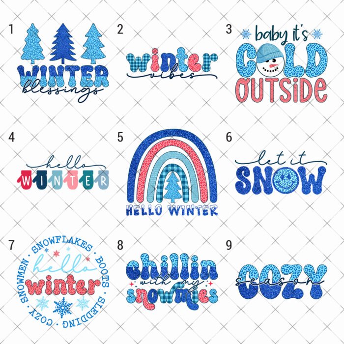 Christmas5-1 Winter Cold christmas DTF heat transfer print iron on