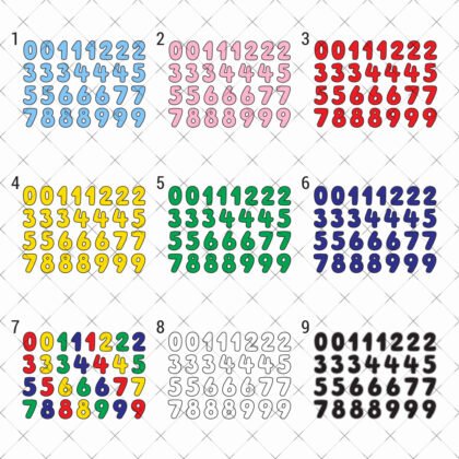 Number day School DTF Print heat transfer iron on