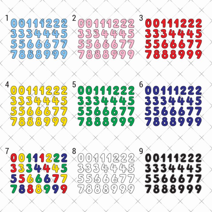 Number day School DTF Print heat transfer iron on