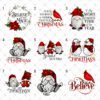 christmas9 Gnome Christmas DTF heat transfer print iron on
