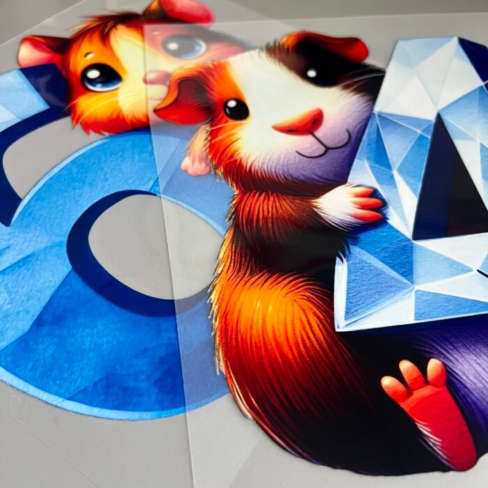 Guinea Pig birthday Number iron on DTF transfer Guinea Pig birthday Number iron on DTF transfer