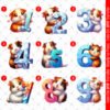 cuka Cute Guinea Pig DTF transfers for garment decoration