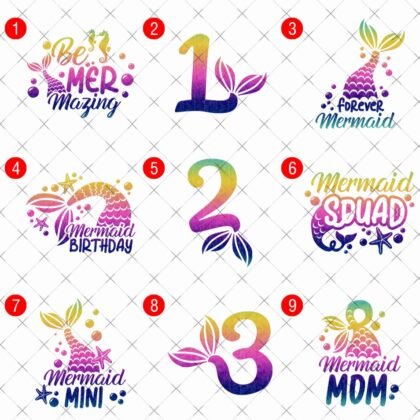 Ready To Press Transfers Mermaid DTF Iron On