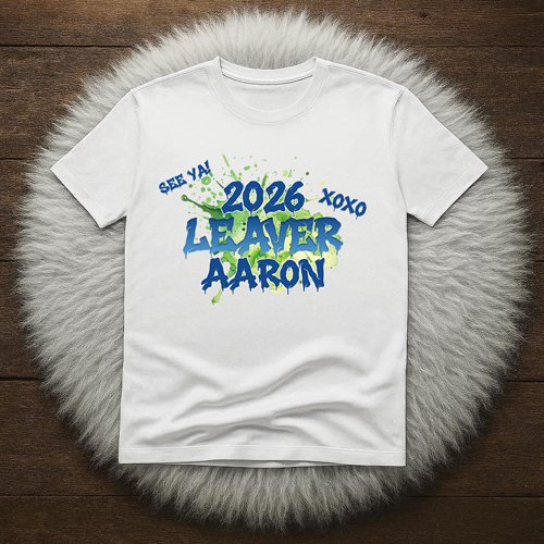 leaver iron on 3-w School leavers DTF Iron on transfer for shirt